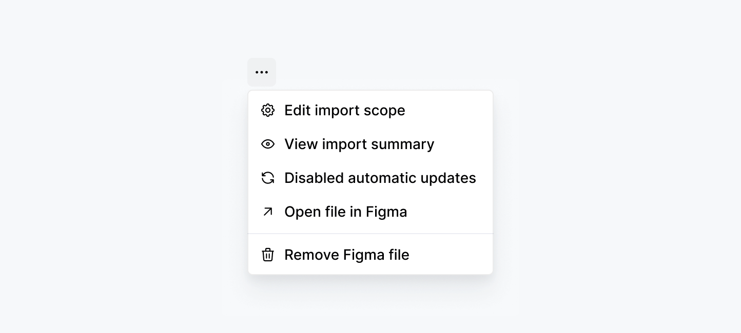 Connected file context menu