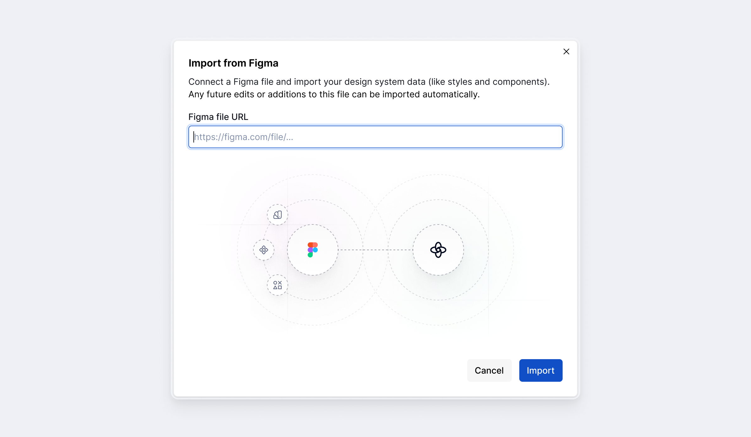 Import from Figma components context