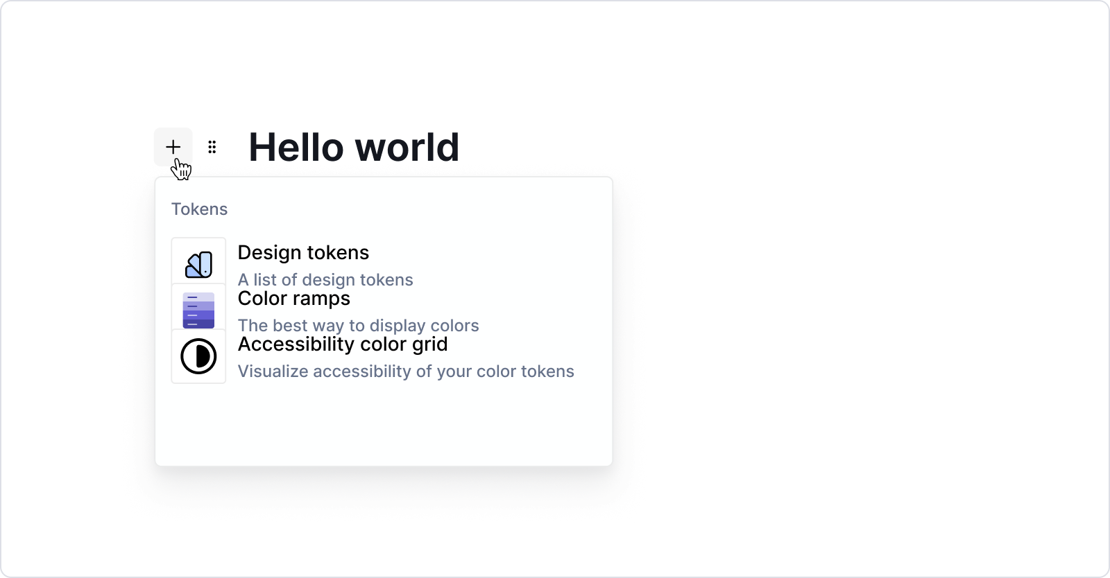 Adding a new block