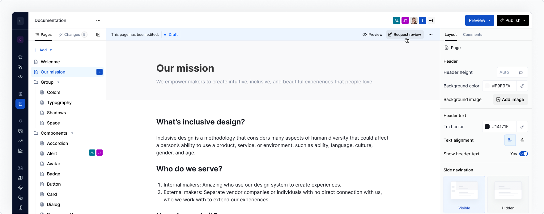 Workflows - request review