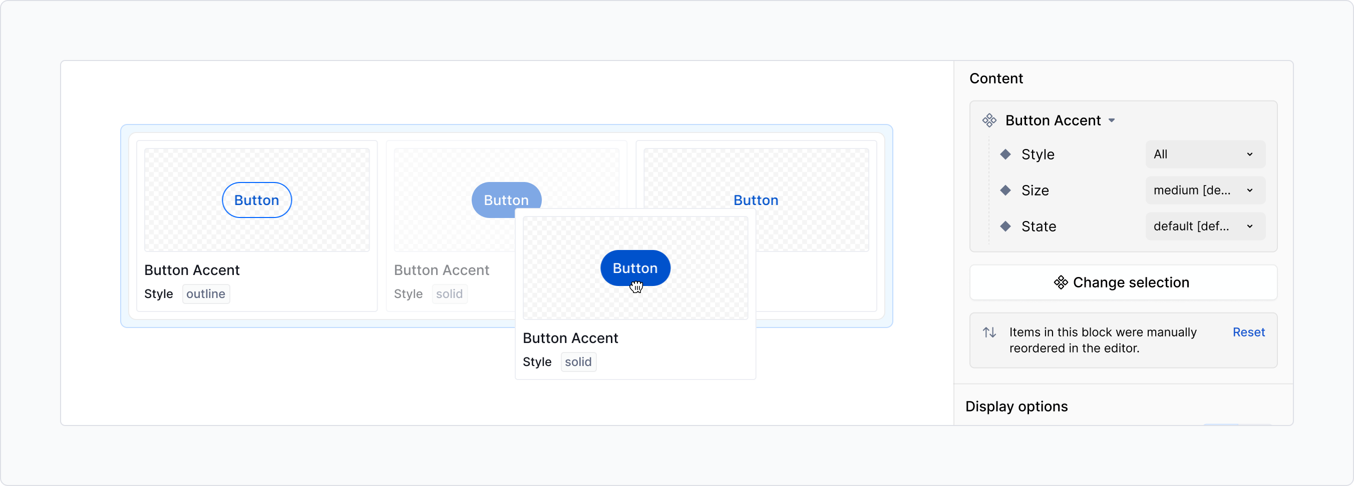 Reorder component variants