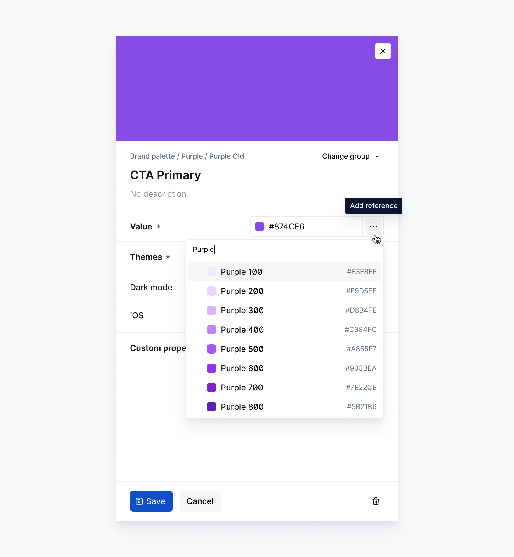 Tokens: Add reference