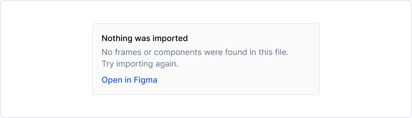 Error: nothing imported 