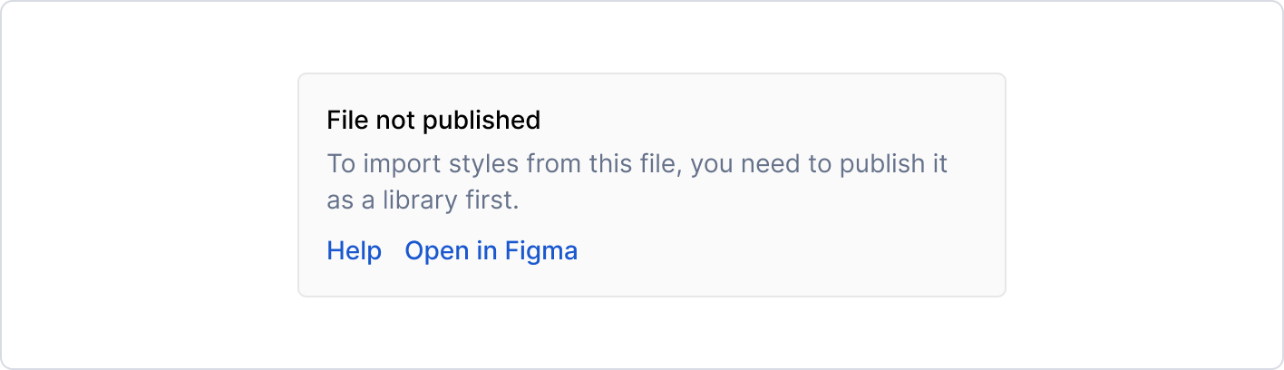 Error: unpublished file