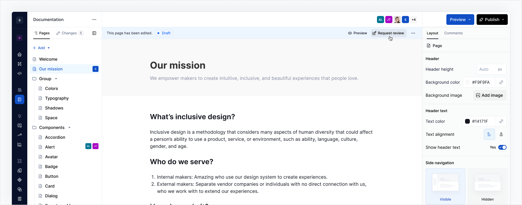 Workflows - request review