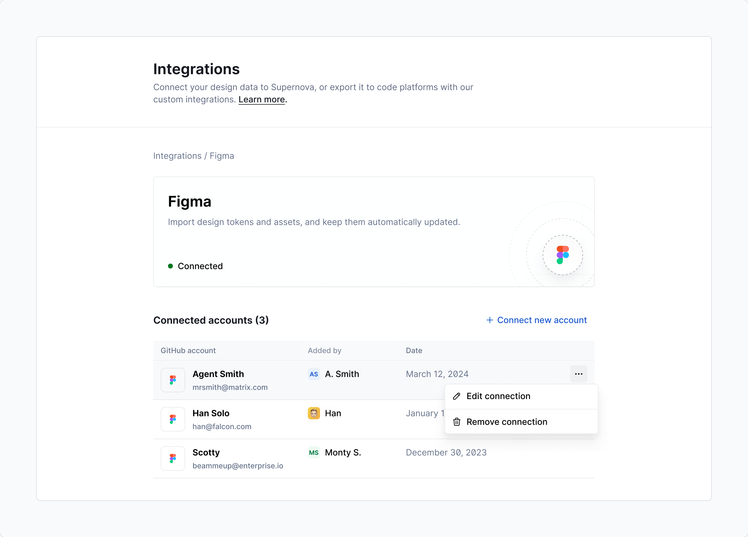 Integrations - Connections 