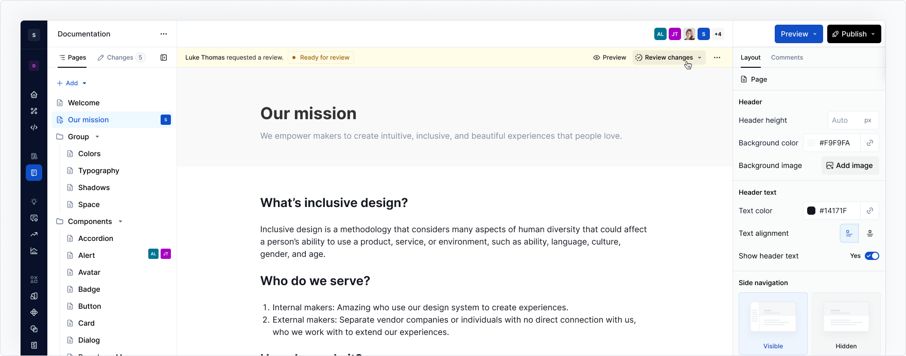 Workflows - reviewing changes