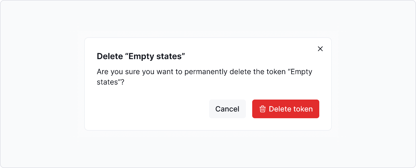 Token Editor Create and delete tokens | Working with tokens | Made with Supernova