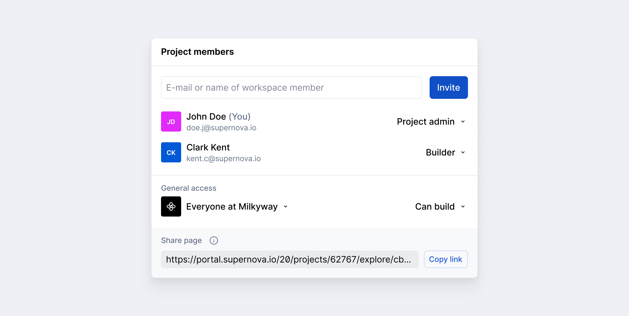 Share project