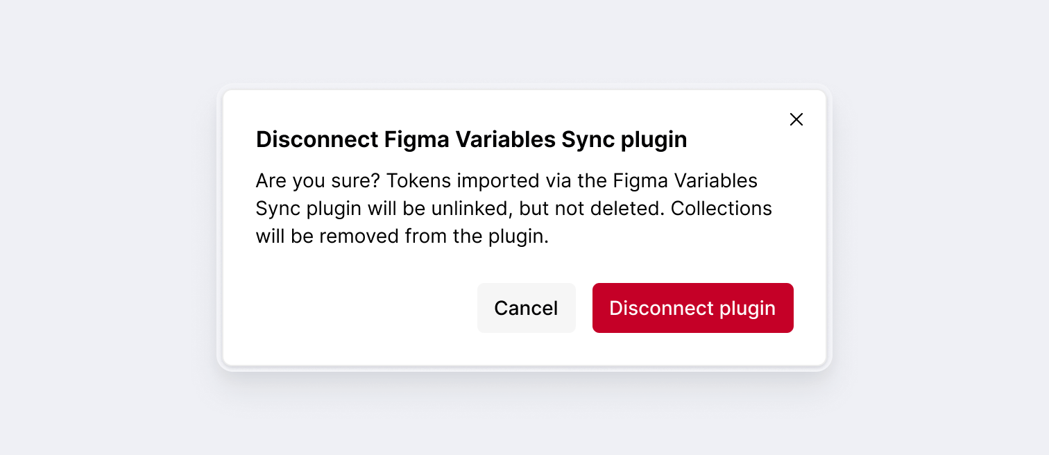 Figma Variables plugin - Remove integration