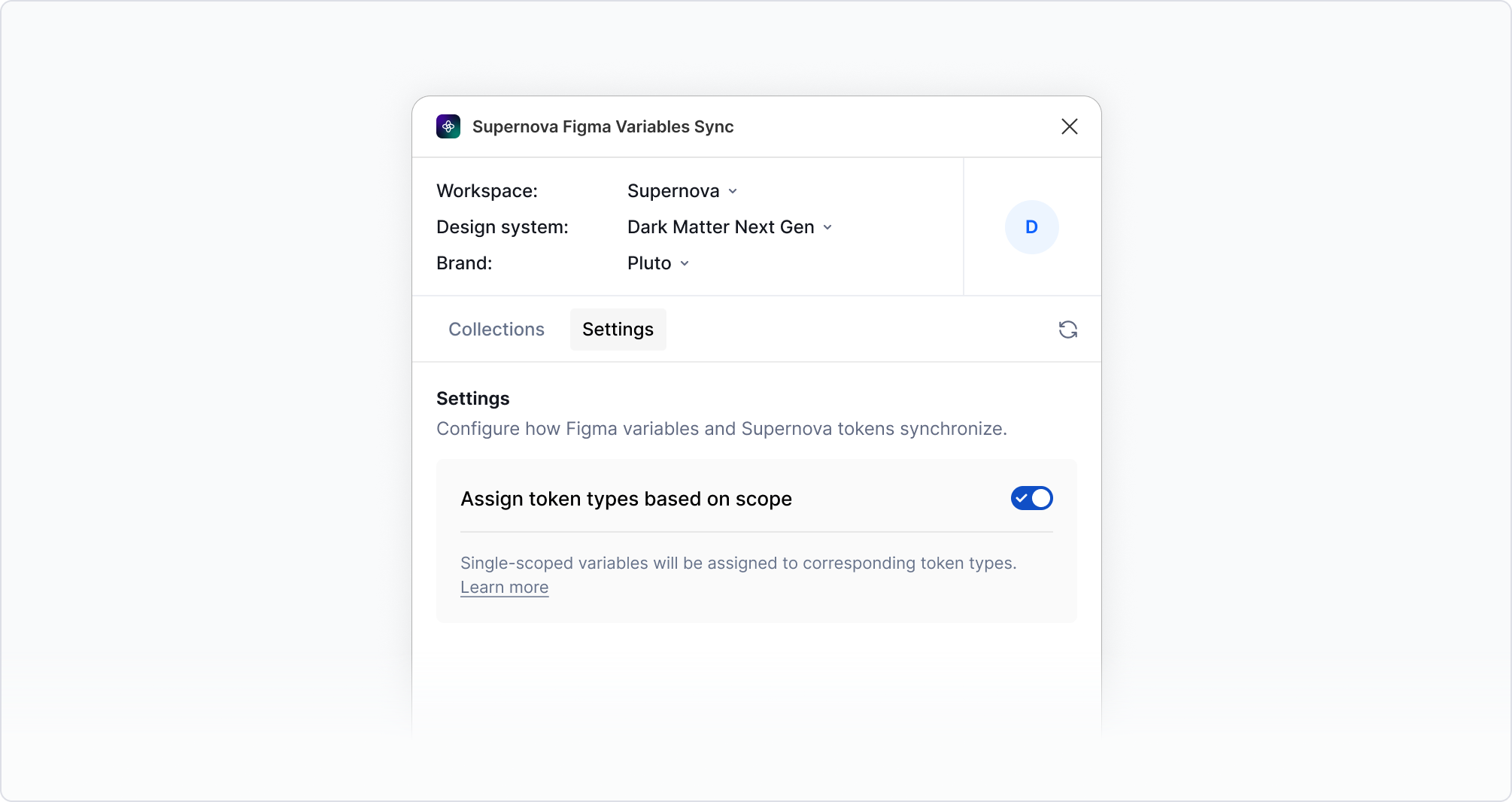 Plugin settings - Assign to scope