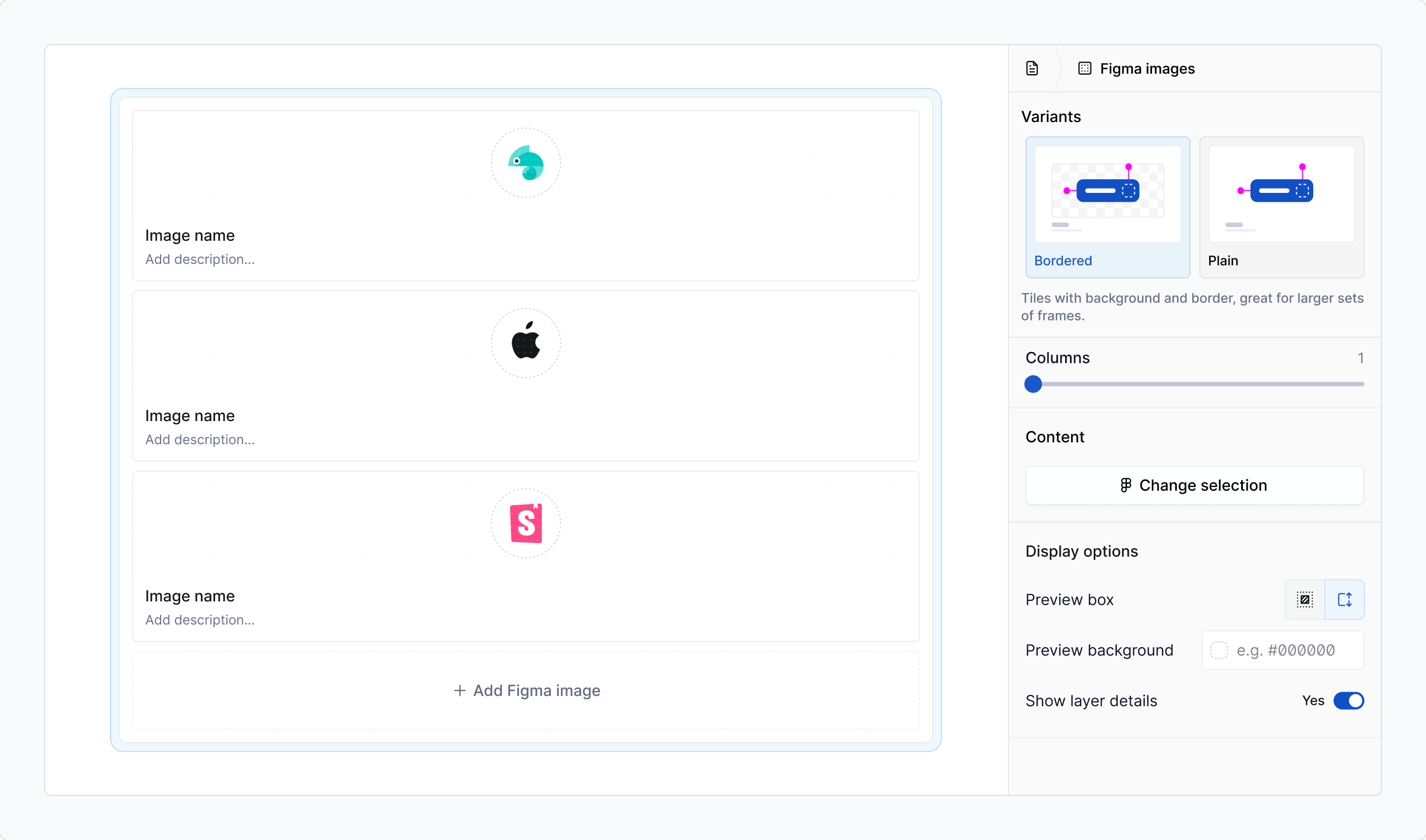 Figma images | Made with Supernova