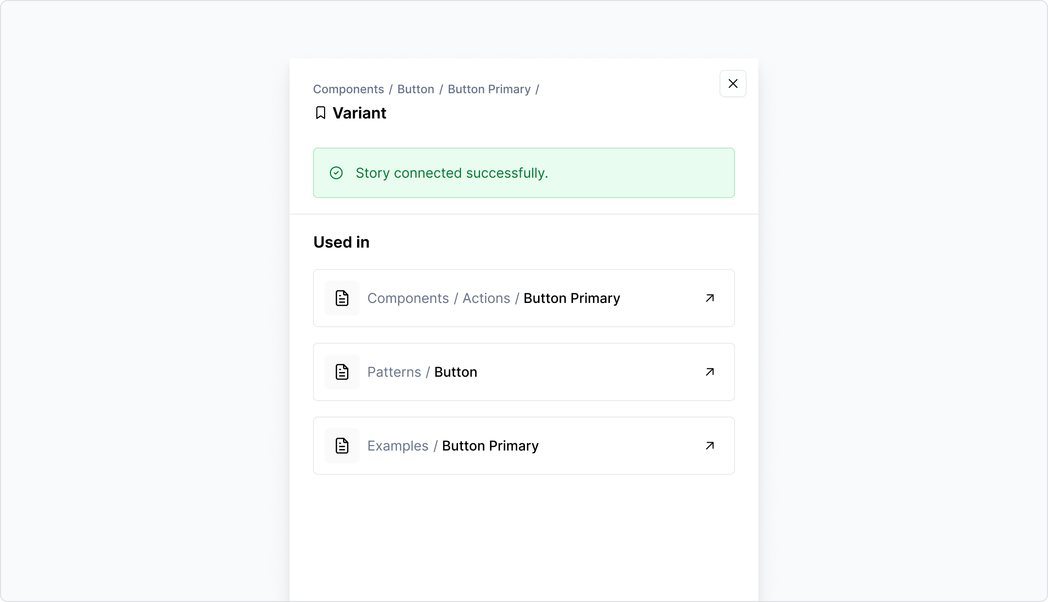 Storybook stories - track usage