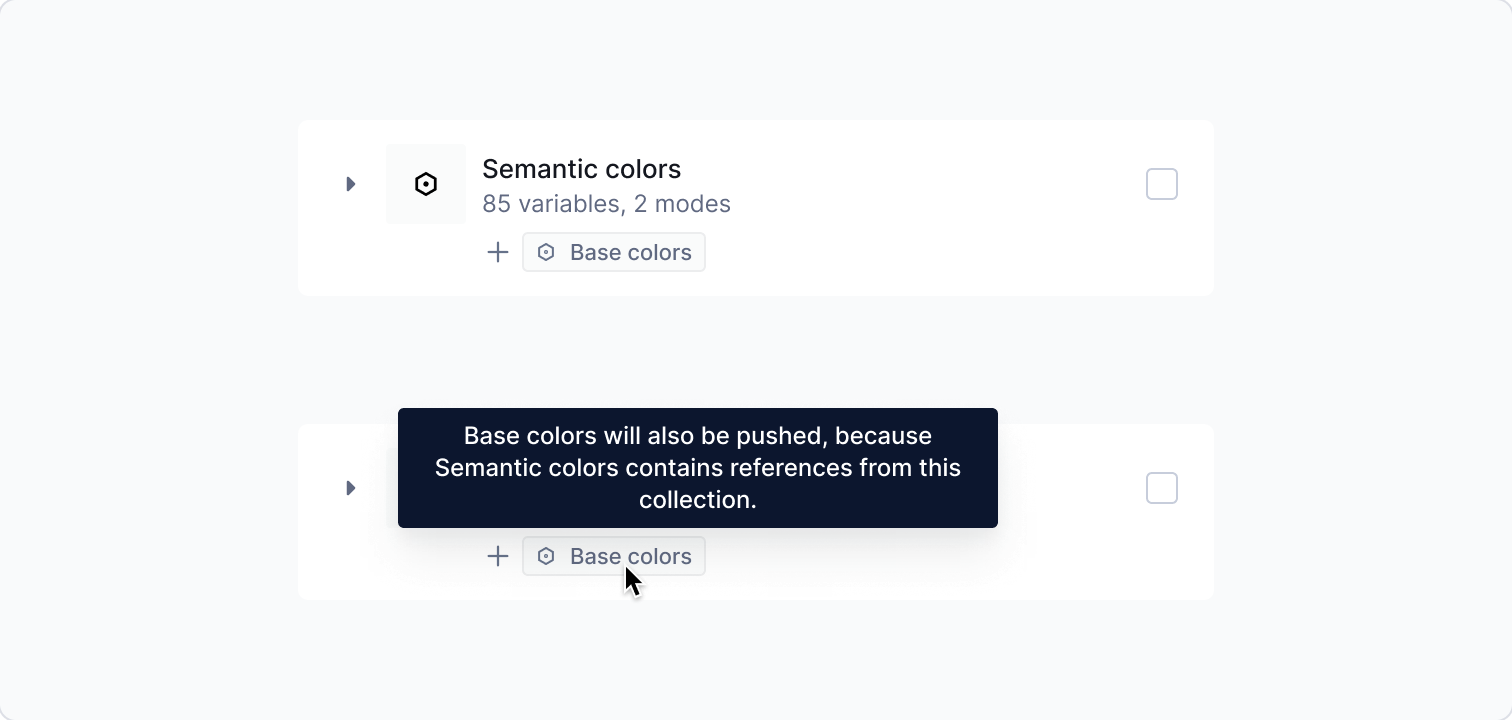 New feature - Figma Variables — dependency