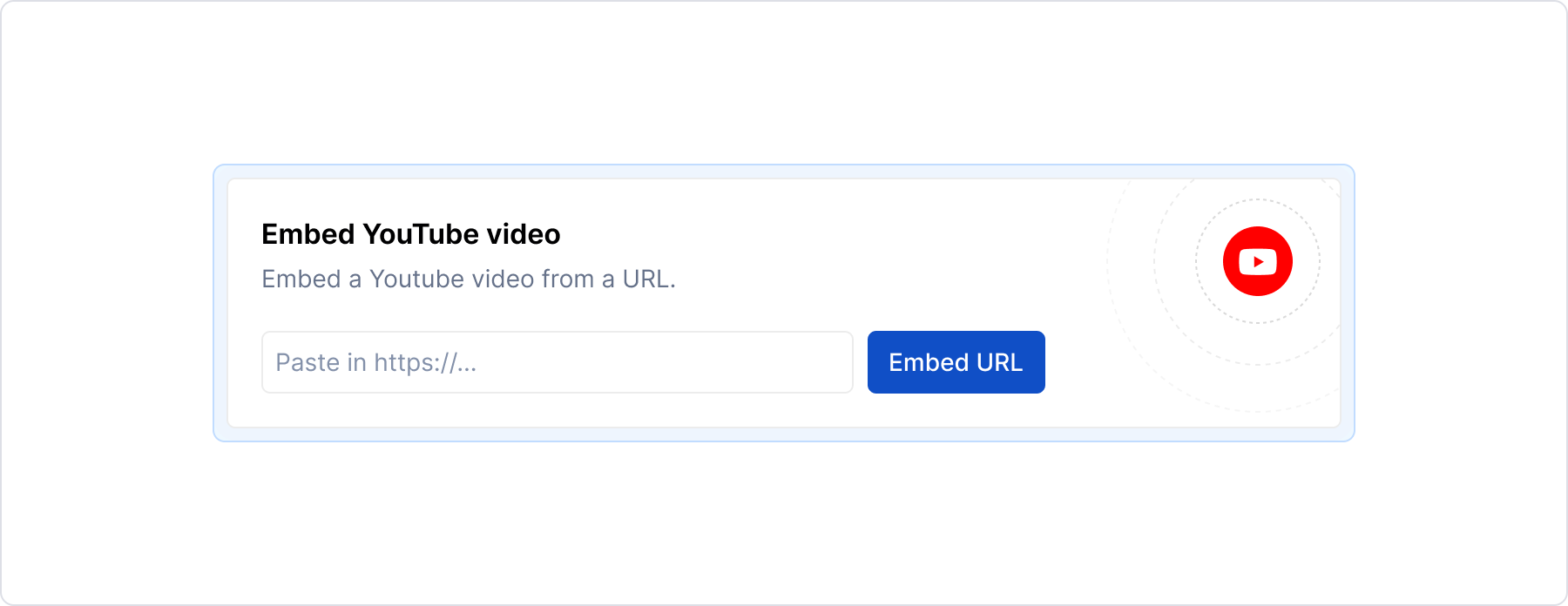 YouTube / empty block
