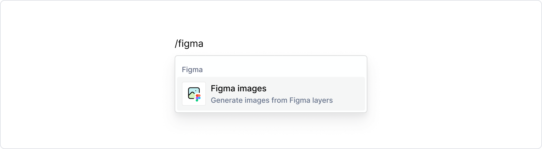 Figma images / menu