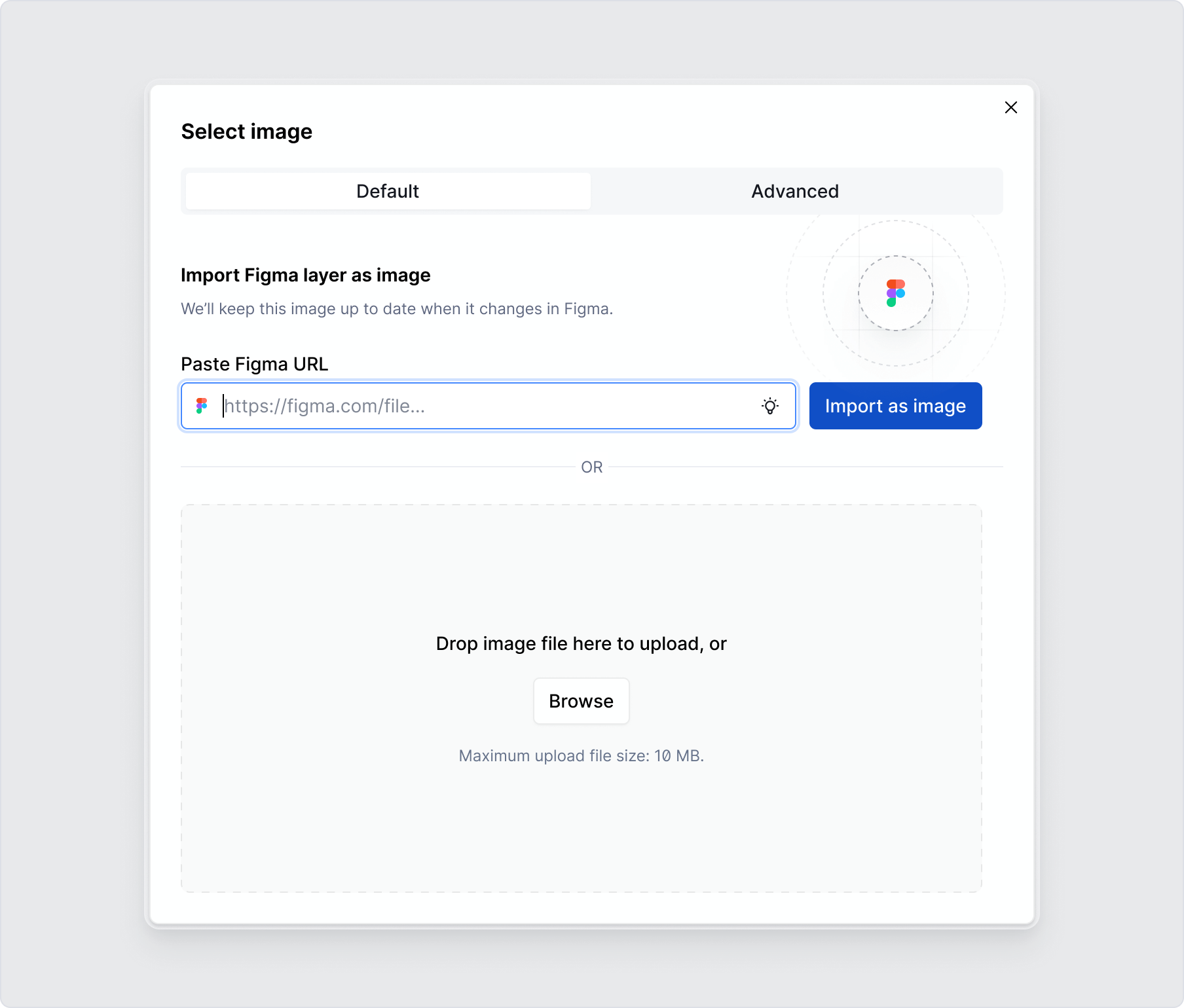 Select image dialog