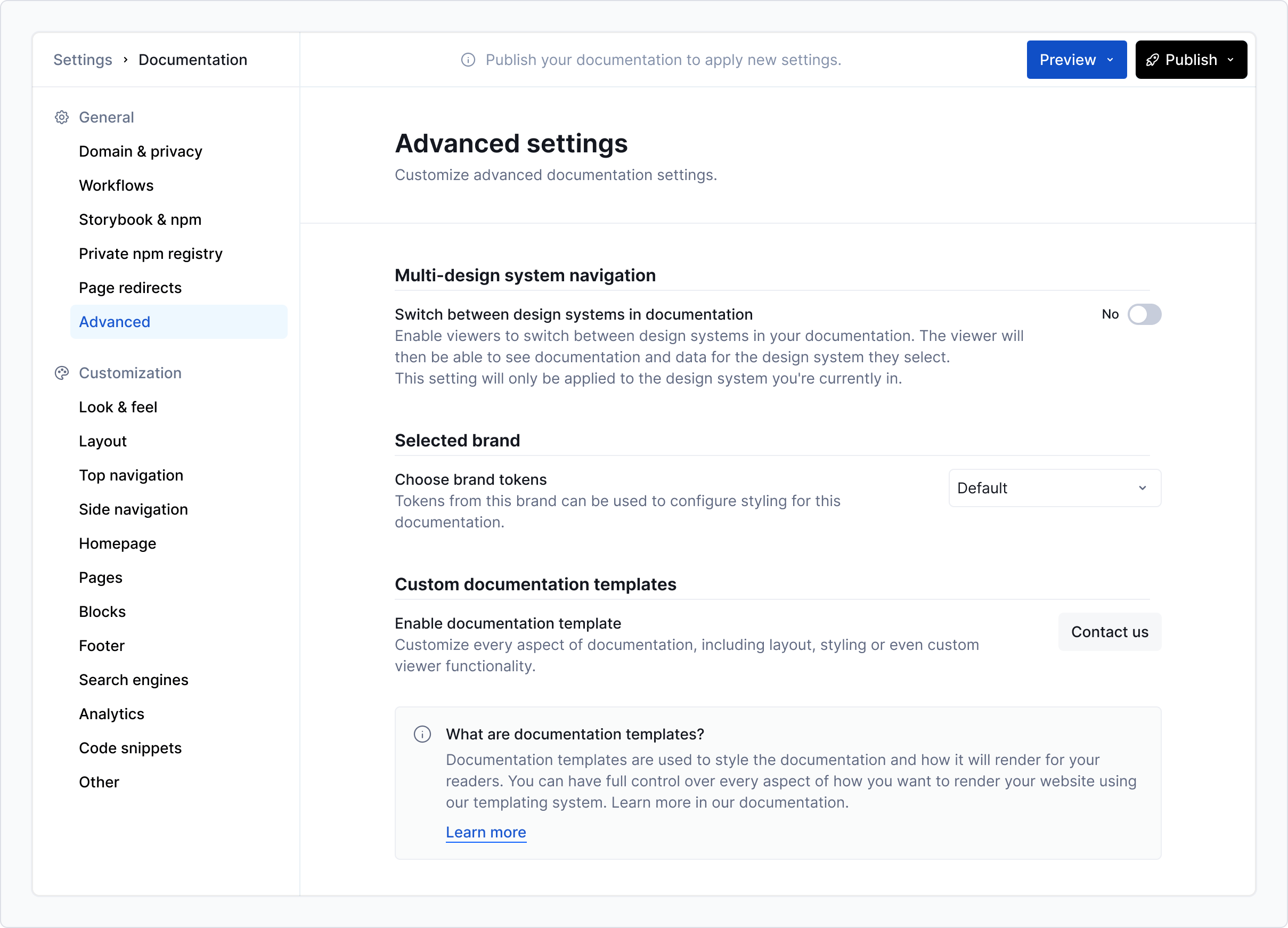 Custom docs exporter - contact