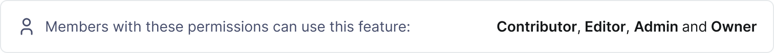 Role: Contributor+