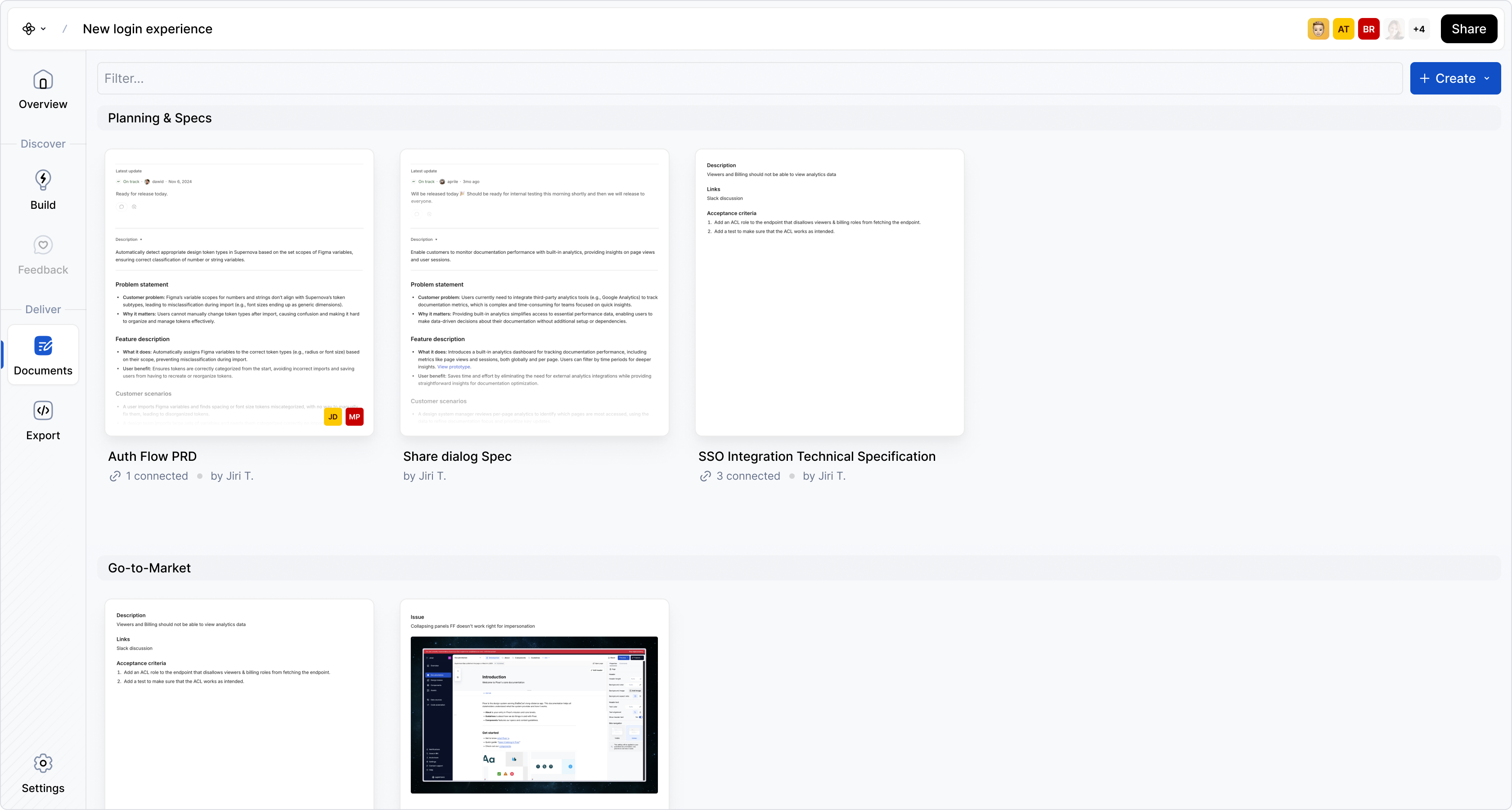 Documents list