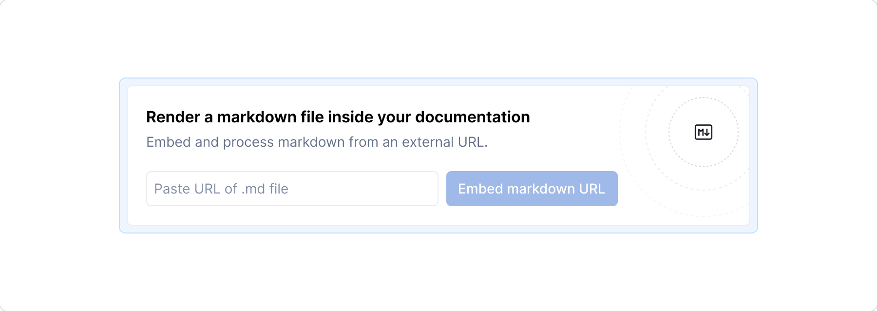 Markdown block: empty