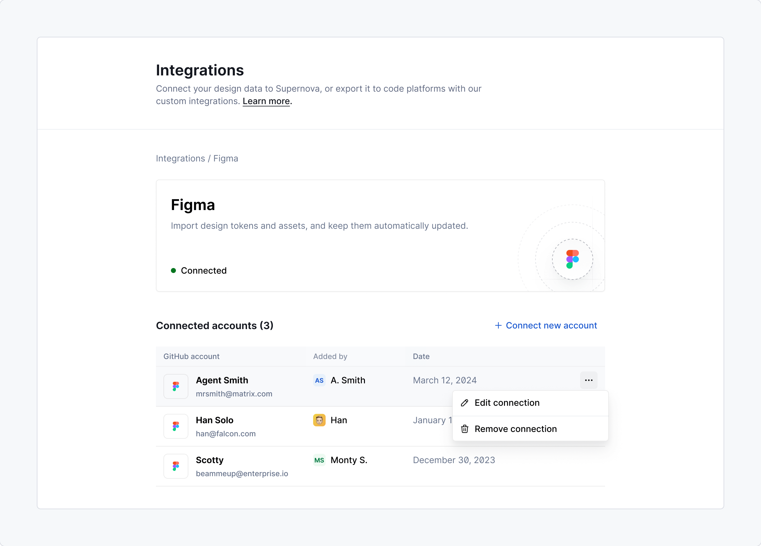 Integrations - Connections 