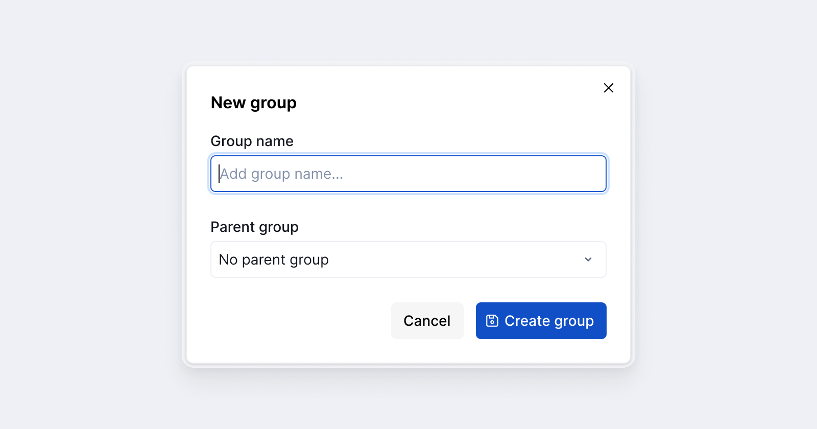 Token groups: New token group