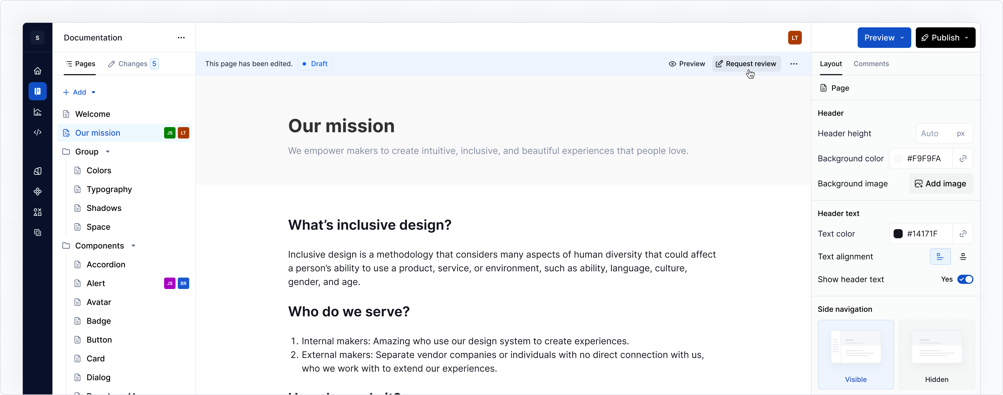 Workflows - request review