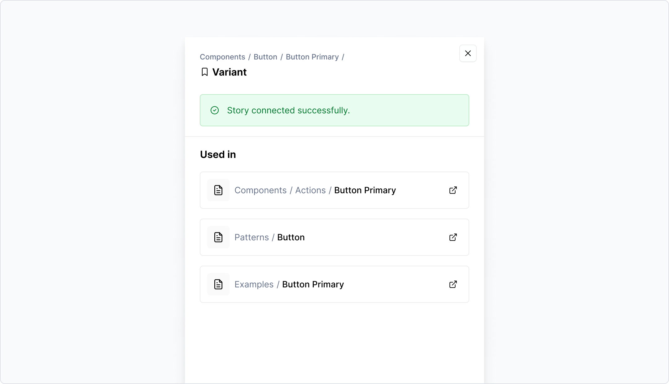Storybook stories - track usage