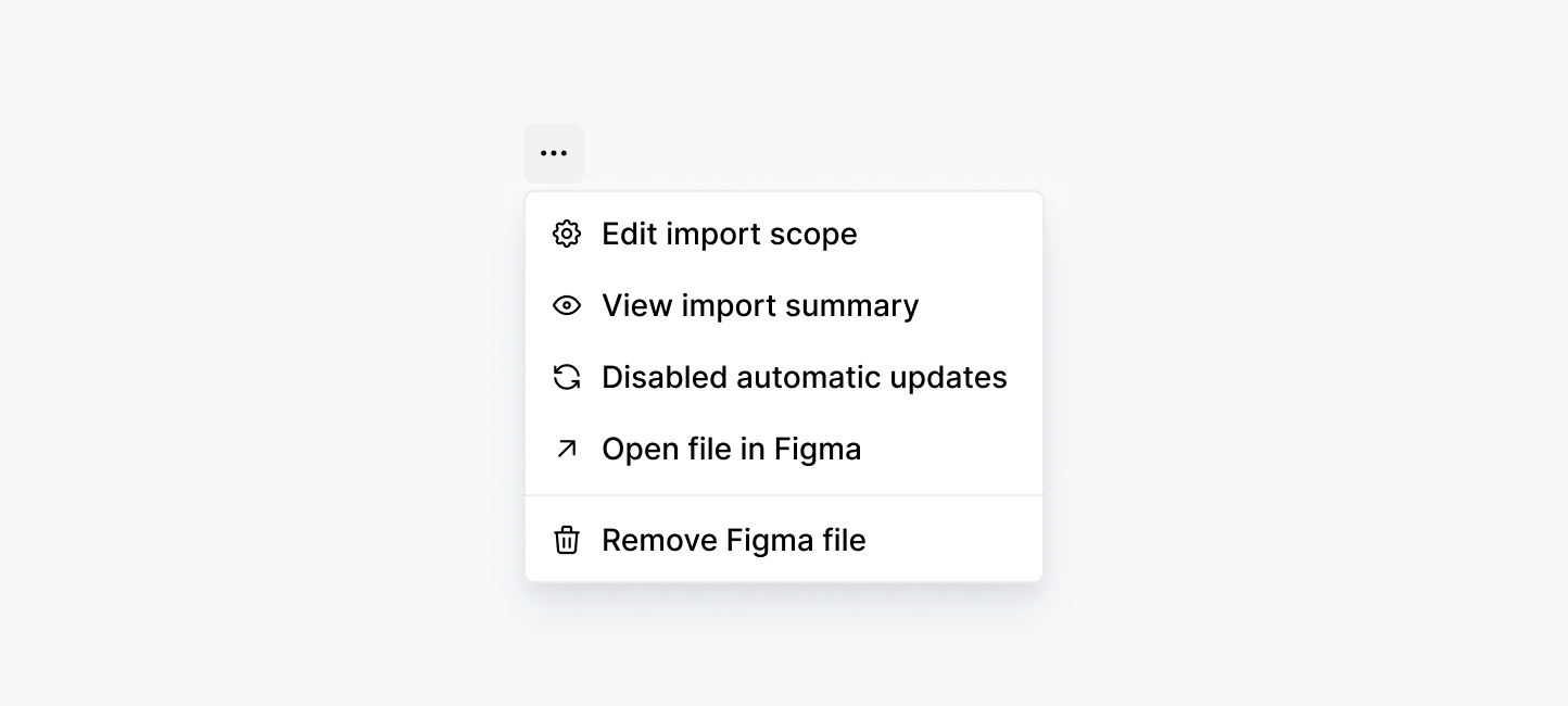 Connected file context menu