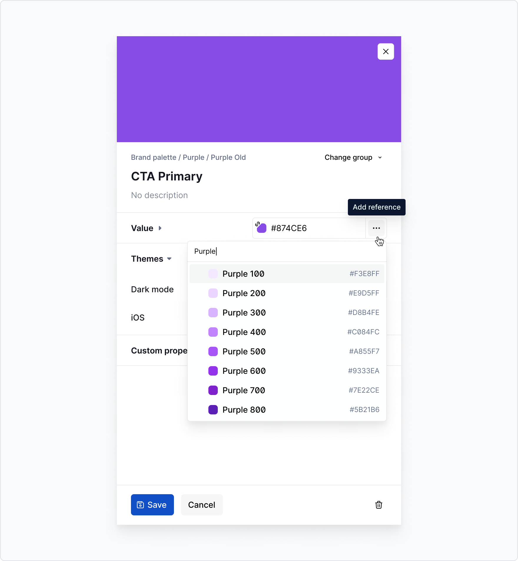 Tokens: Add reference