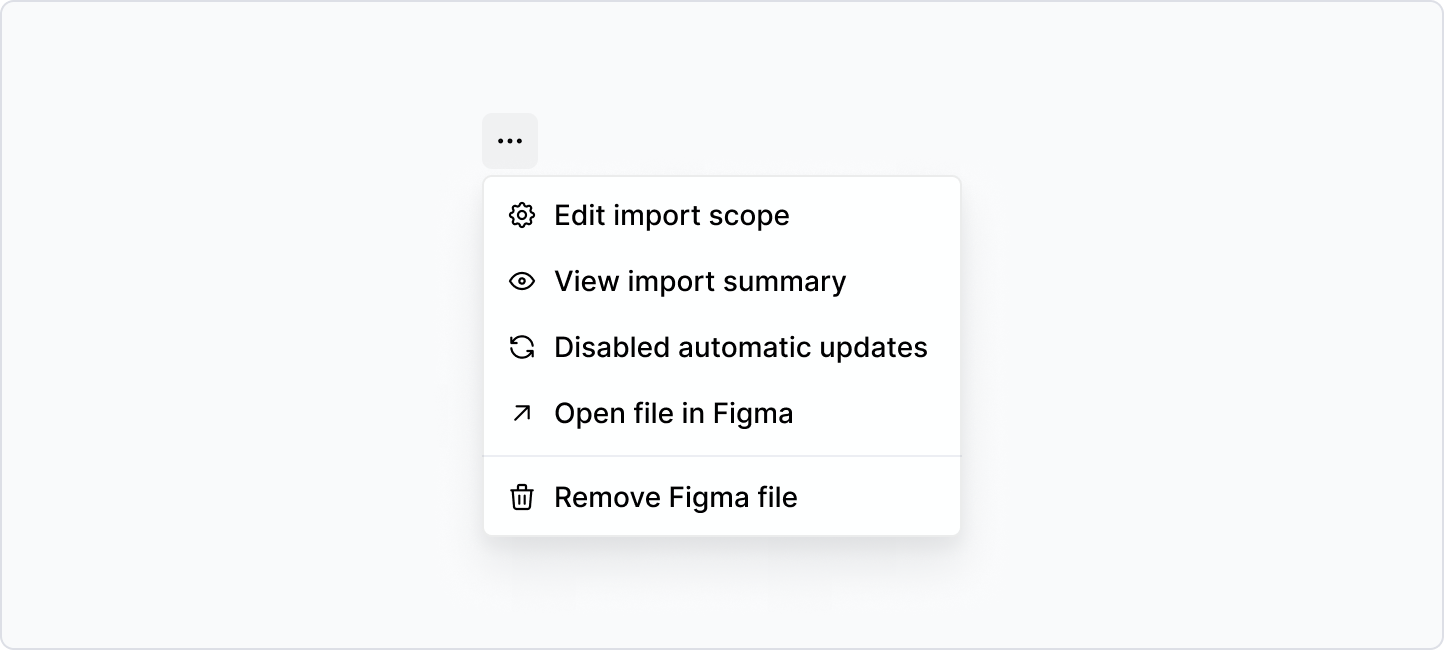 Connected file context menu