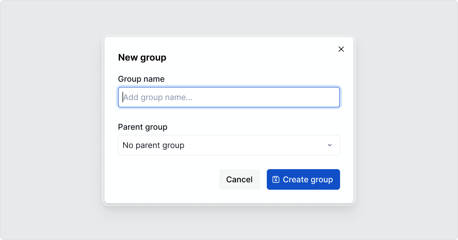 Token groups: New token group