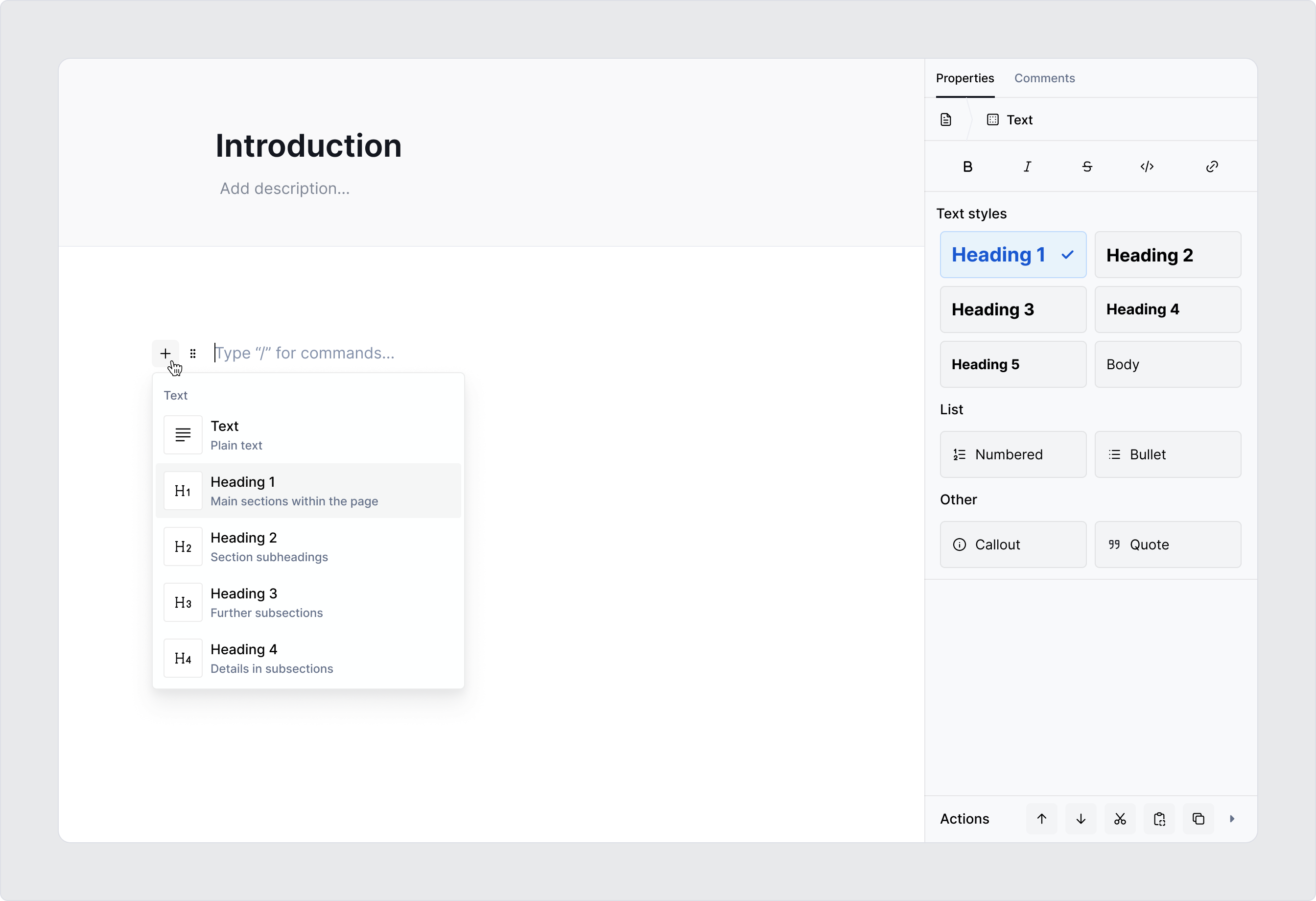 Add content blocks to your documentation