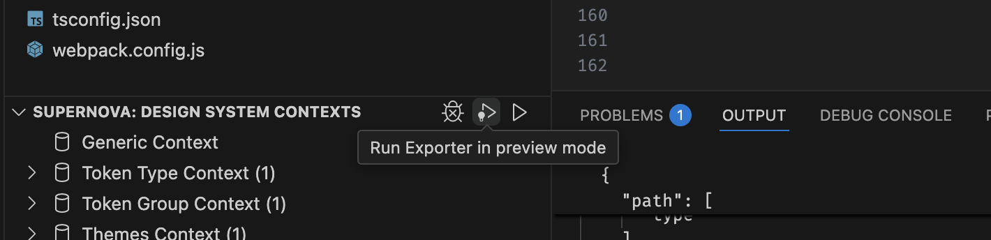 Run, Run in debug mode, and now also run in preview mode