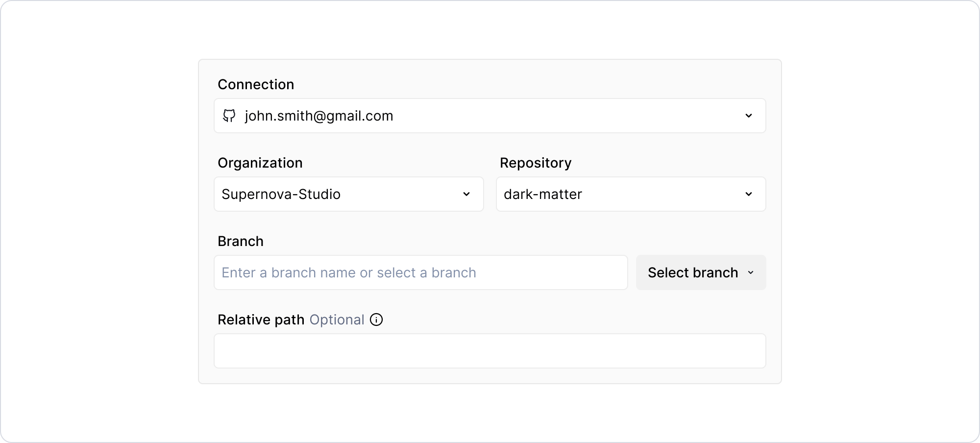 GitHub connection