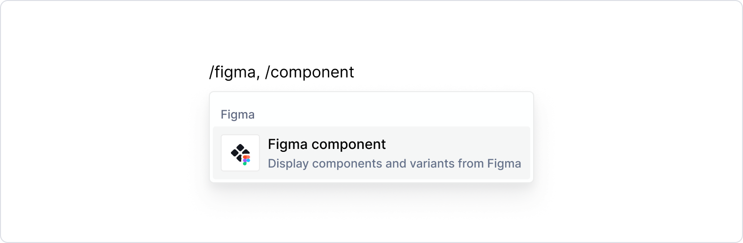 Figma component block - menu