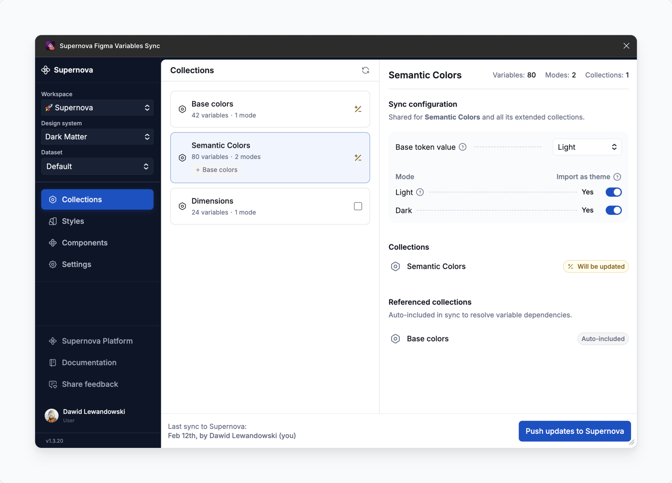 When collections or variables are modified, they are marked as 
