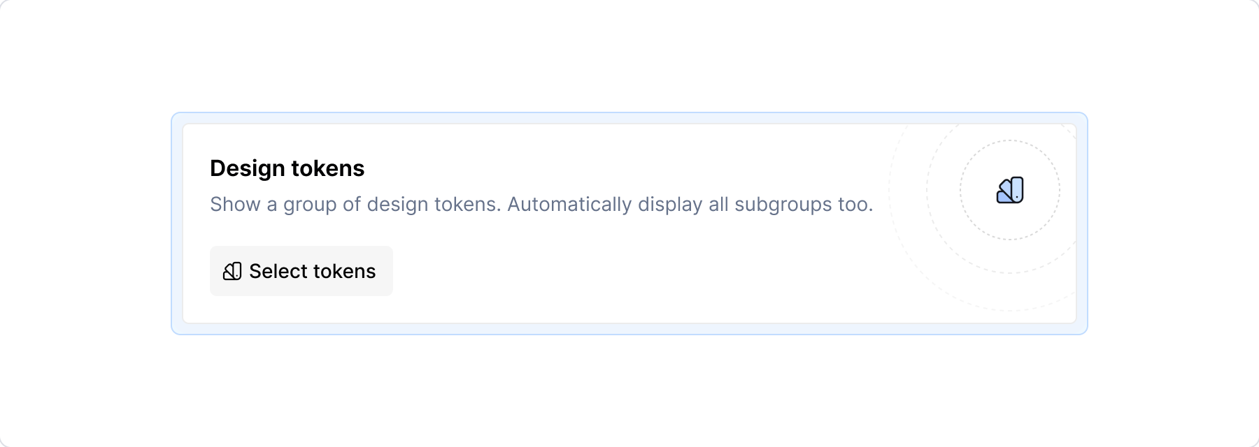Design tokens - empty