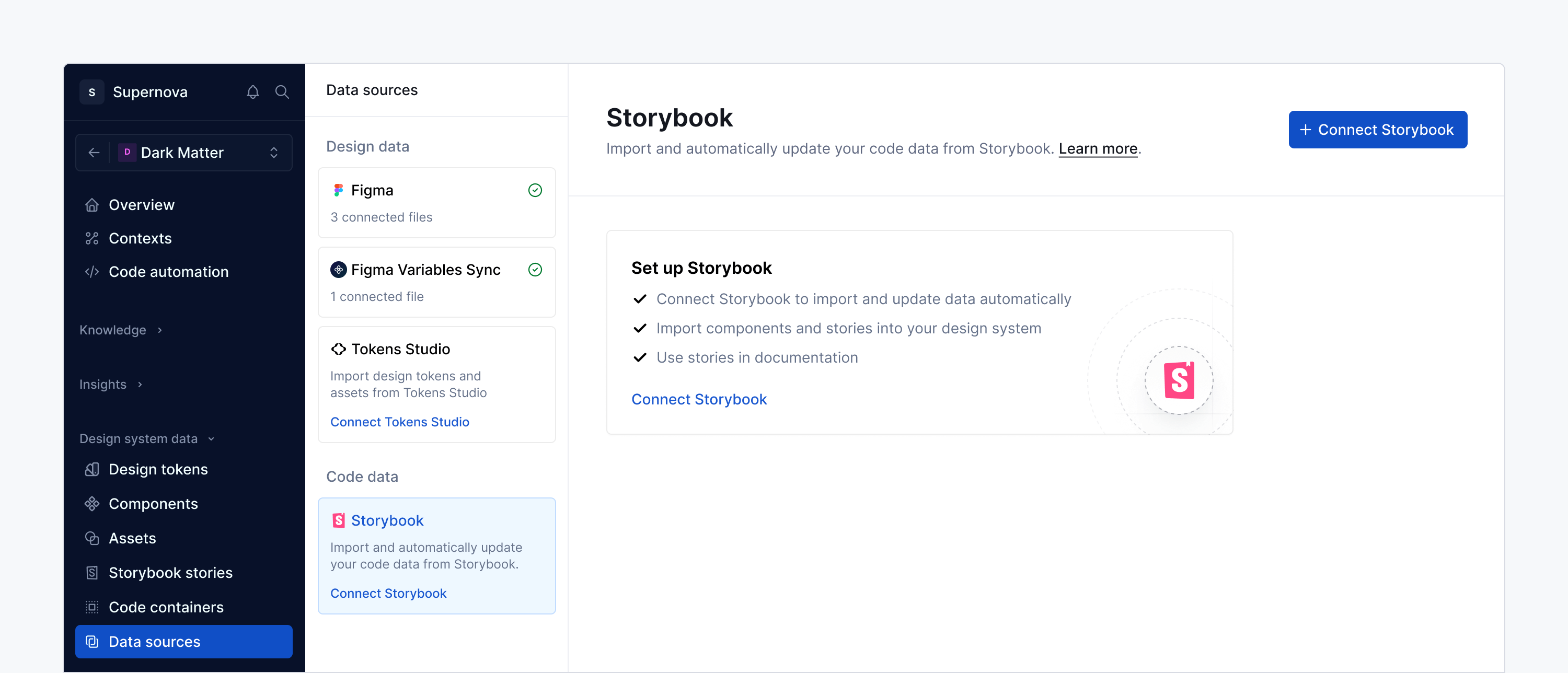 Data source: Storybook (Empty)