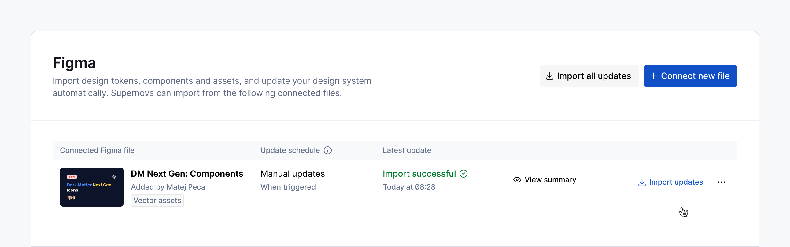 Figma import updates
