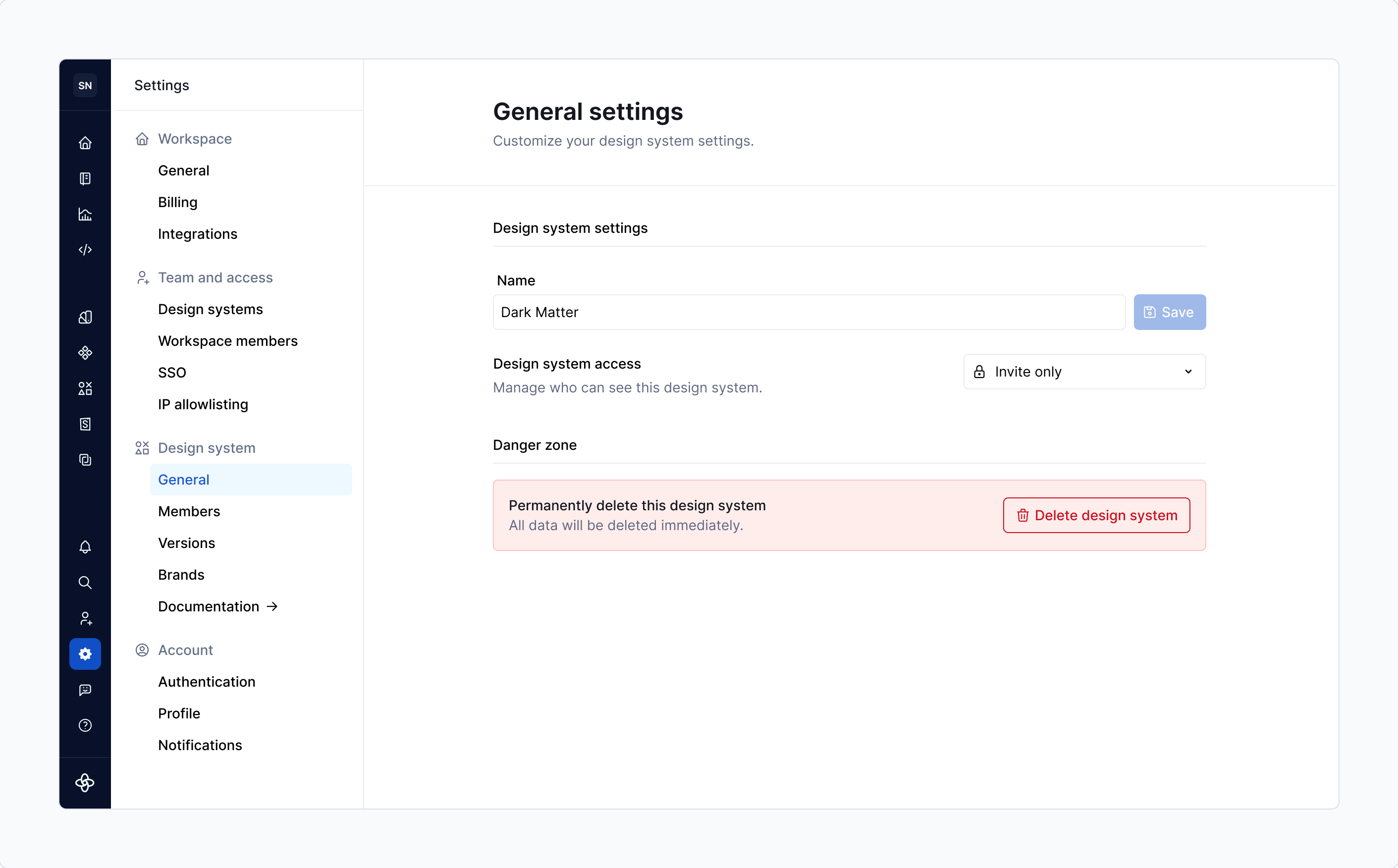DS Settings / General