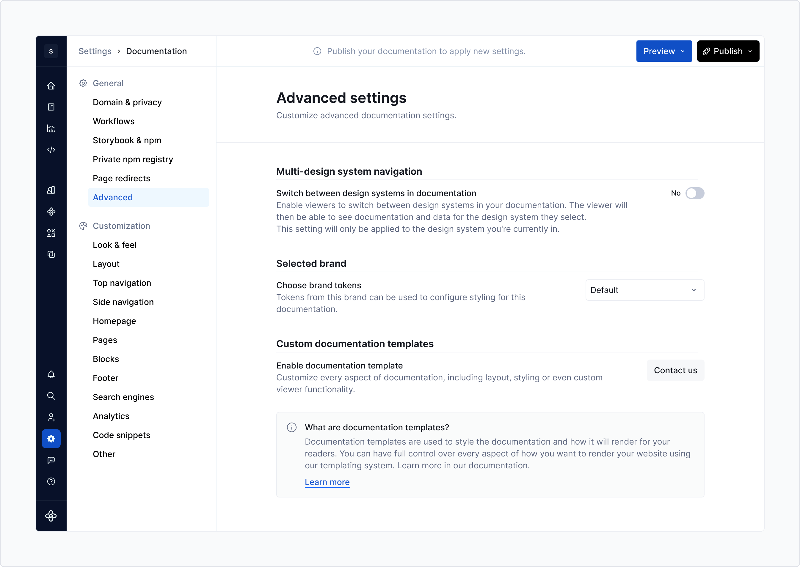 Custom docs exporter - contact