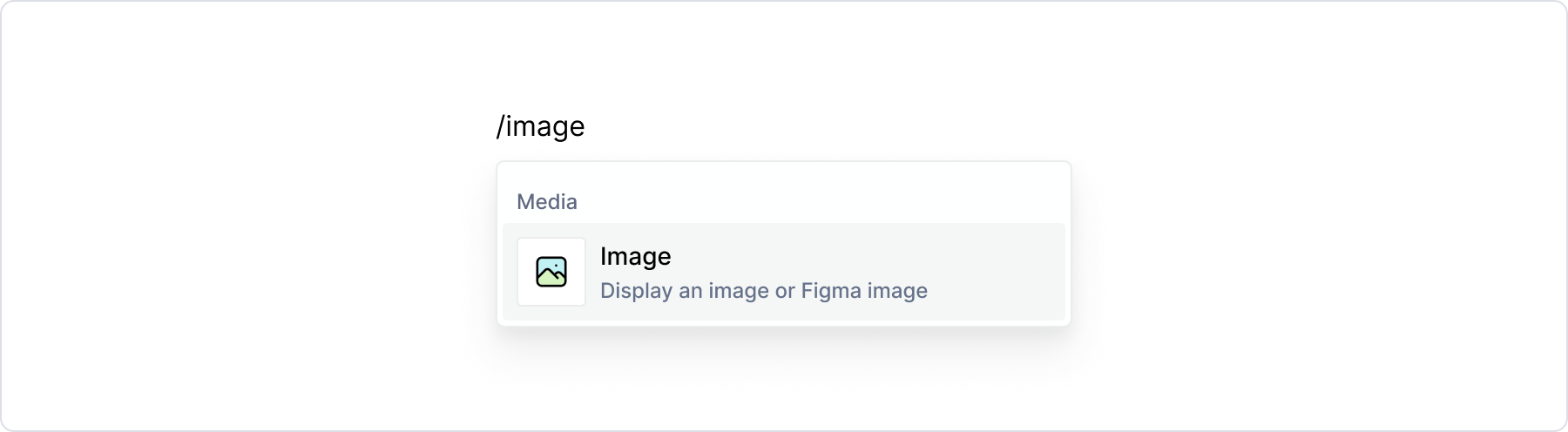 Image / menu
