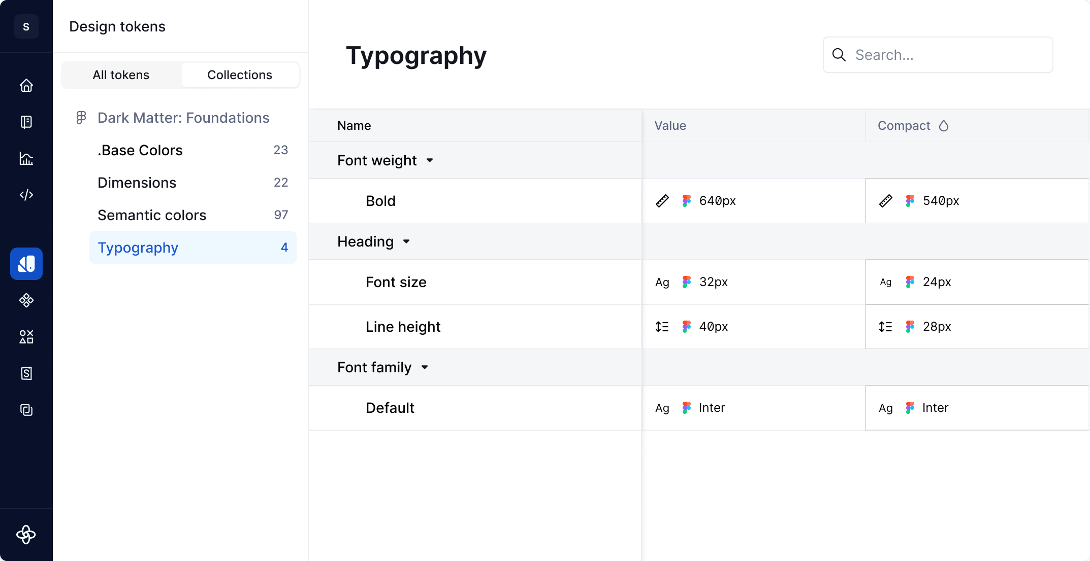 Viewing multiple token types in a collection.