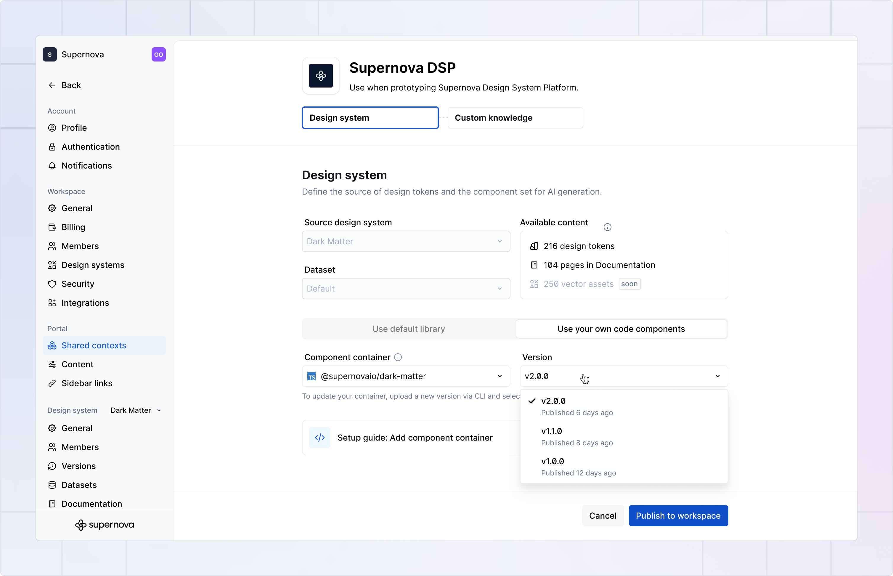 Versioning containers