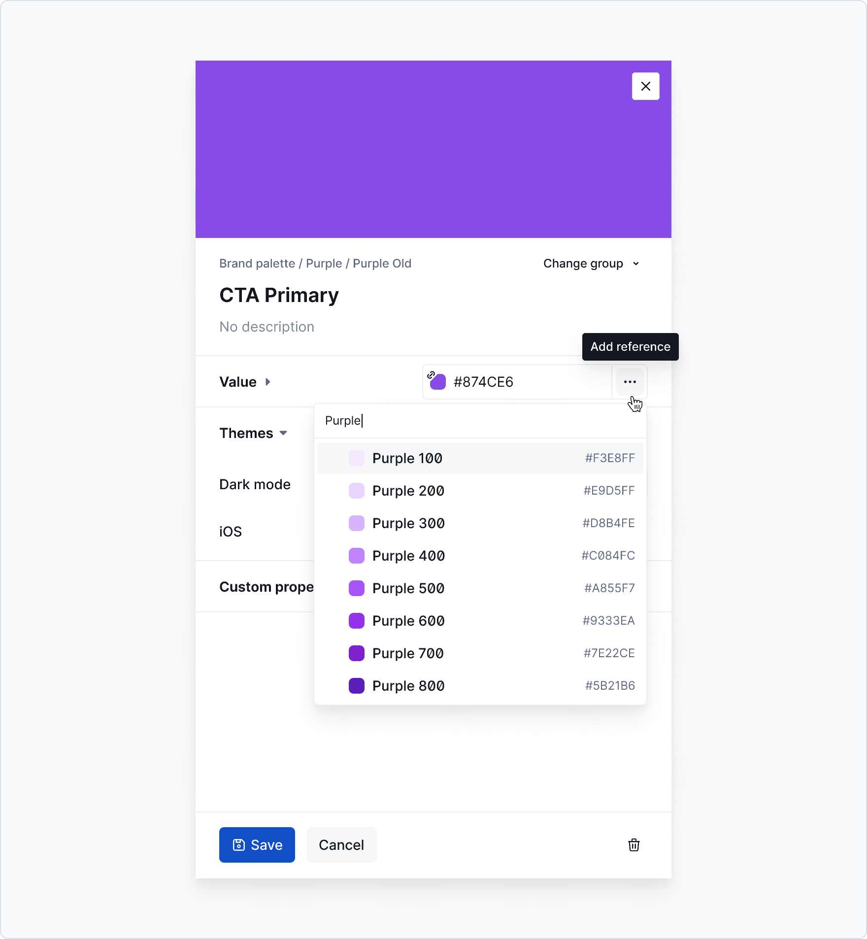 Referencing tokens | Made with Supernova