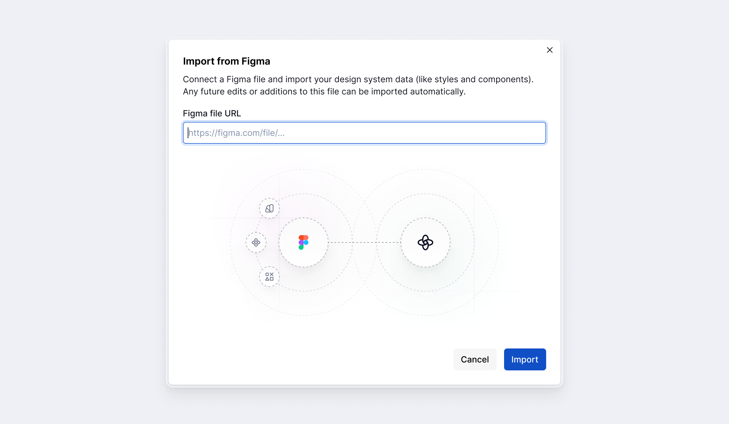 Import from Figma components context