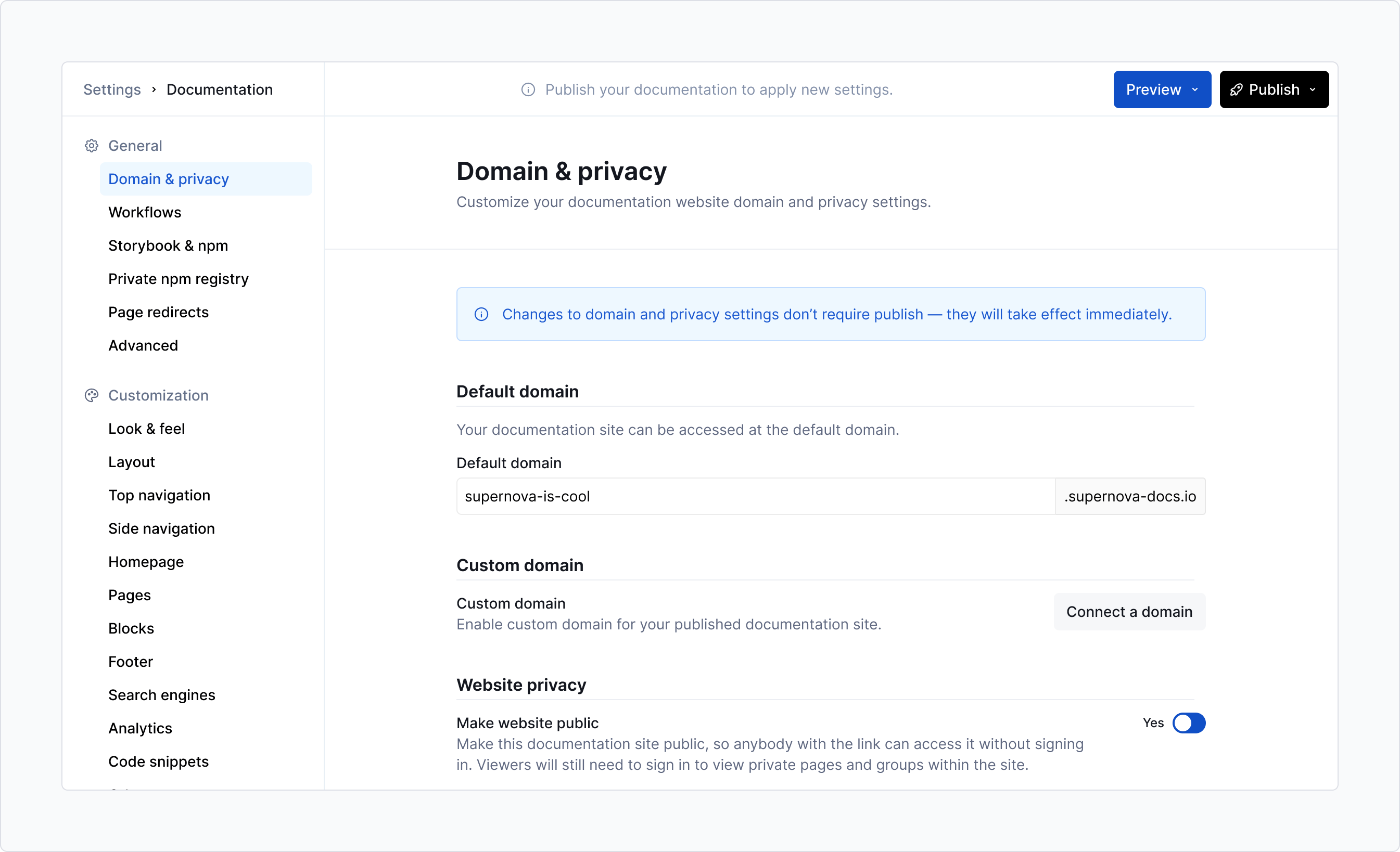 Domain and privacy 