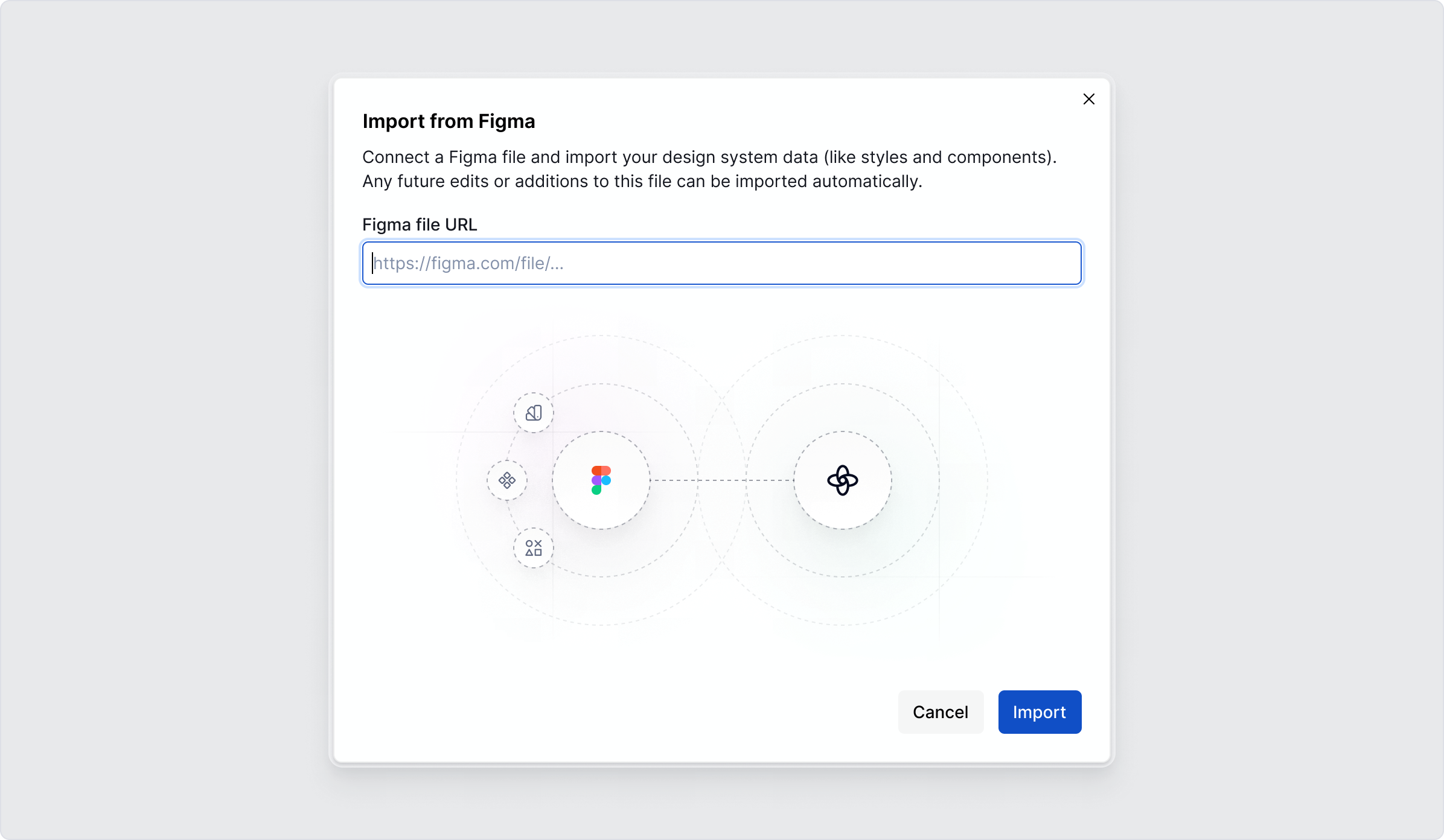 Import from Figma components context